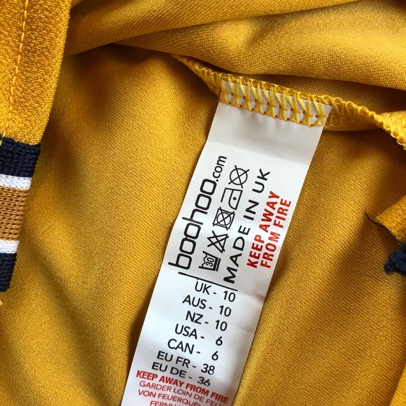 Boohoo Contrast Trim Split Side T-shirt Dress - Picture 5 of 11